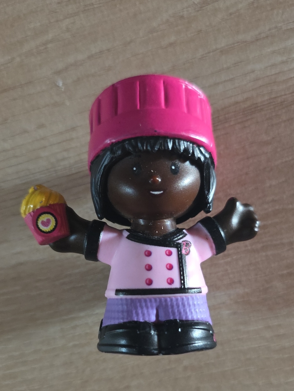 Fisher Price Little People Barbie Pastry Chef Figure 2022 Pink Baker